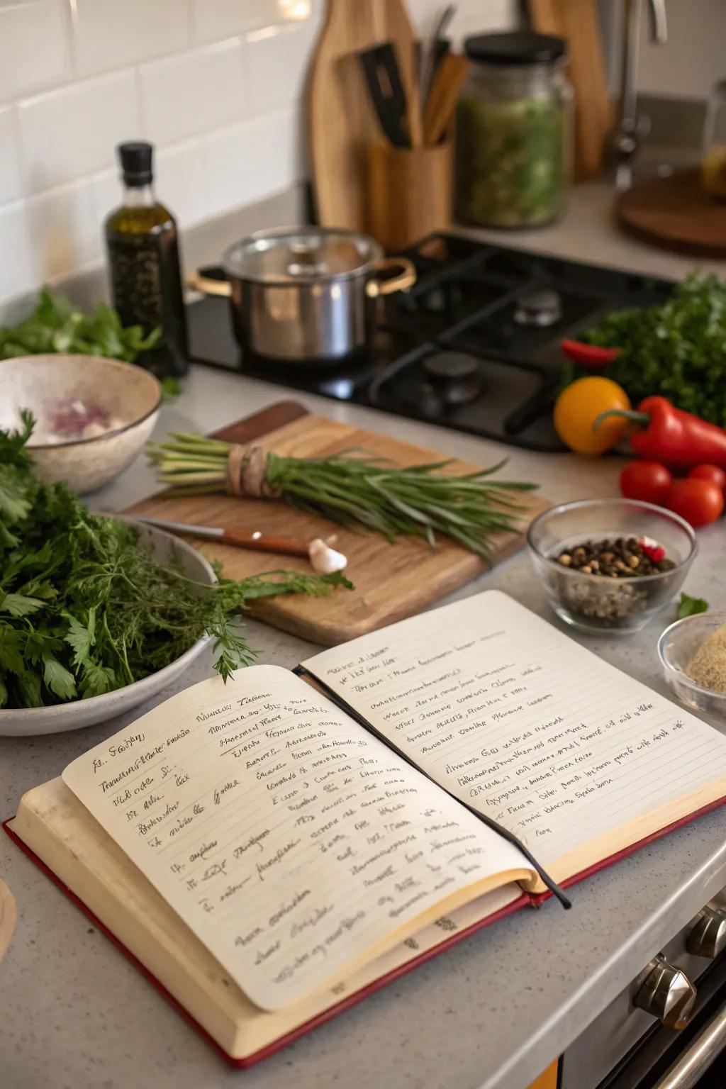 Cook up love with a personalized recipe book