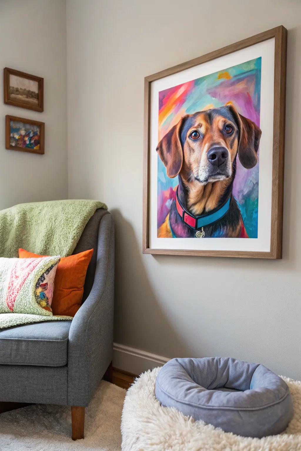 Honor their pets with a custom pet portrait