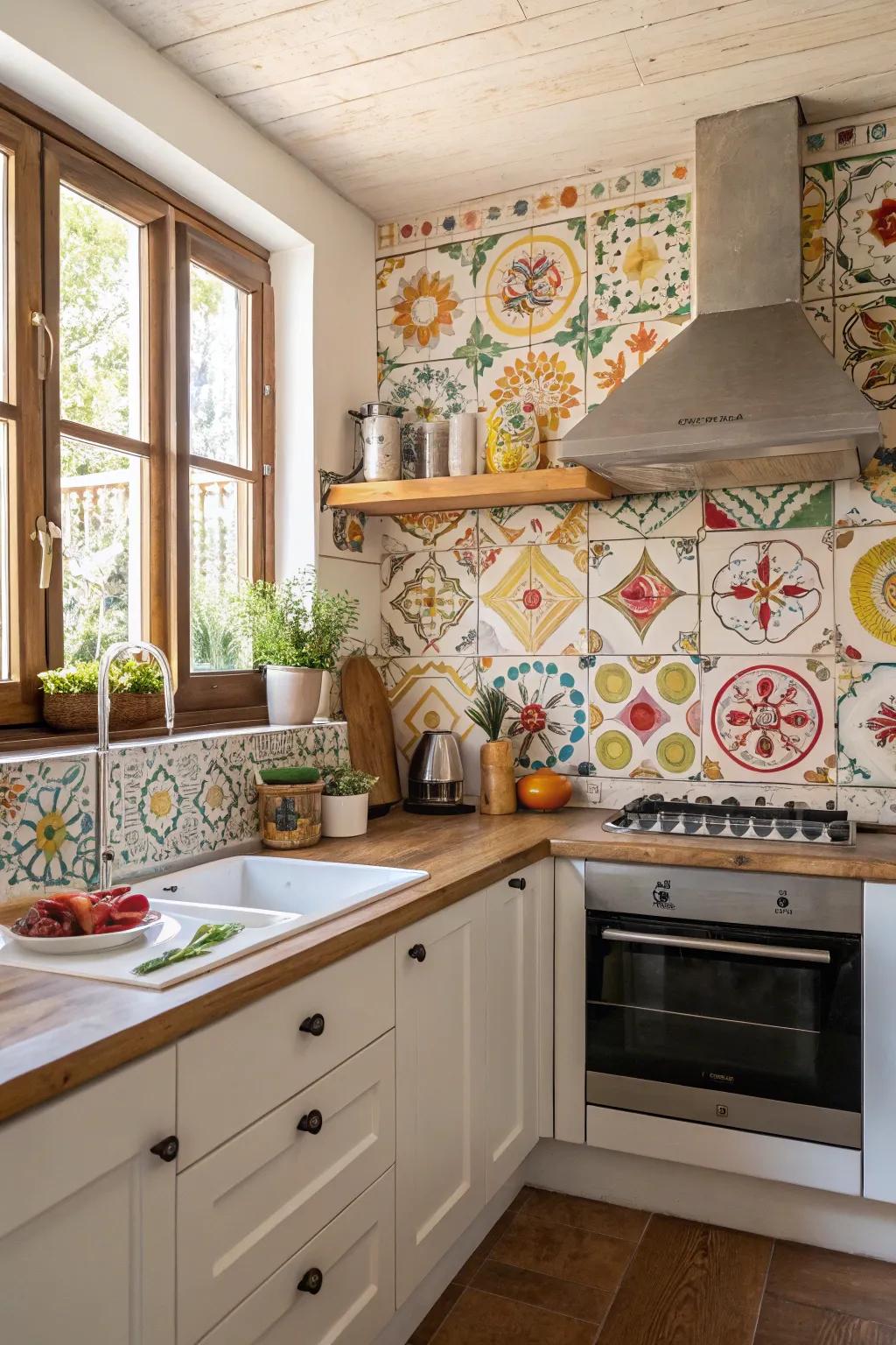 Whimsical patterns add personality and charm to your kitchen.