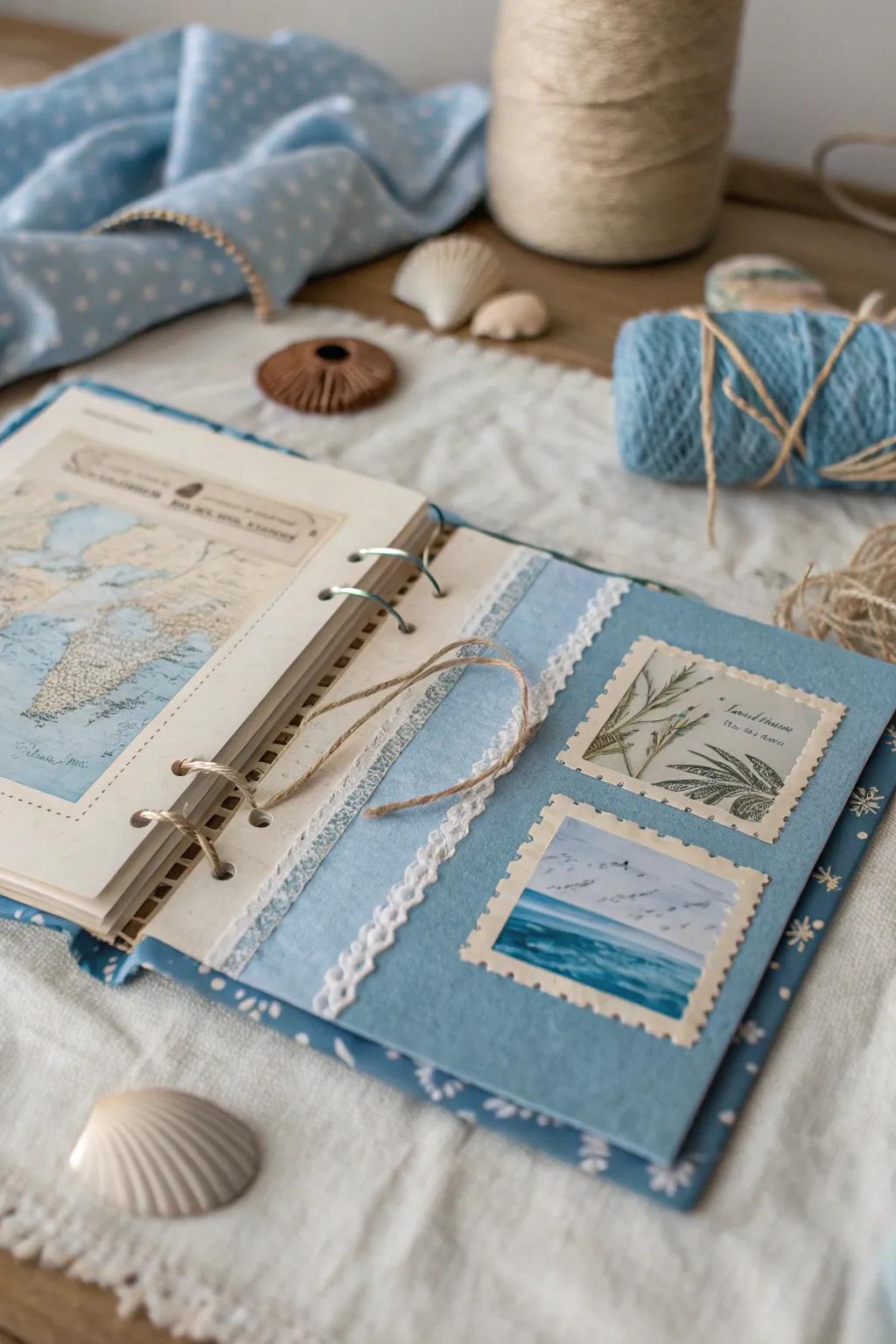 Breathe new life into your scrapbook with upcycled elegance. 🌿✨ #EcoFriendlyCrafting #ScandiBoho