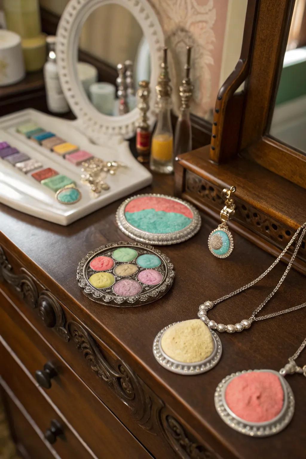 Chalk powder jewelry lets you wear your creativity with style.