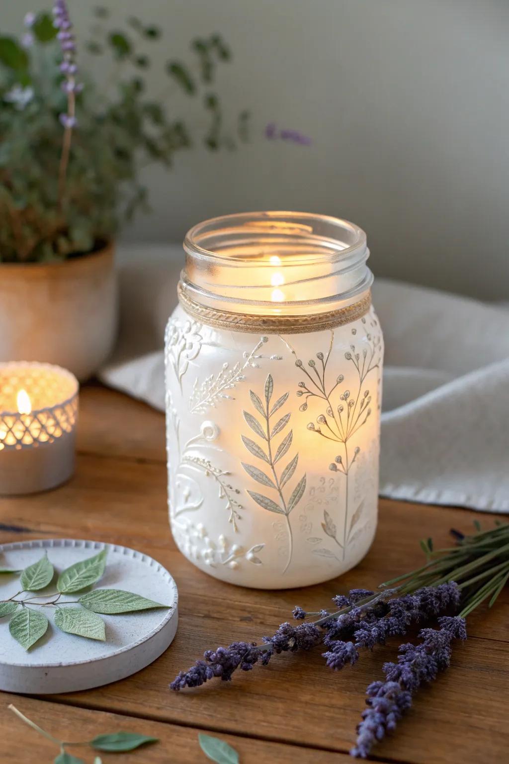 Illuminate your holiday season with these charming upcycled jar luminaries. Simple, elegant, and perfect for a cozy Christmas ambiance.