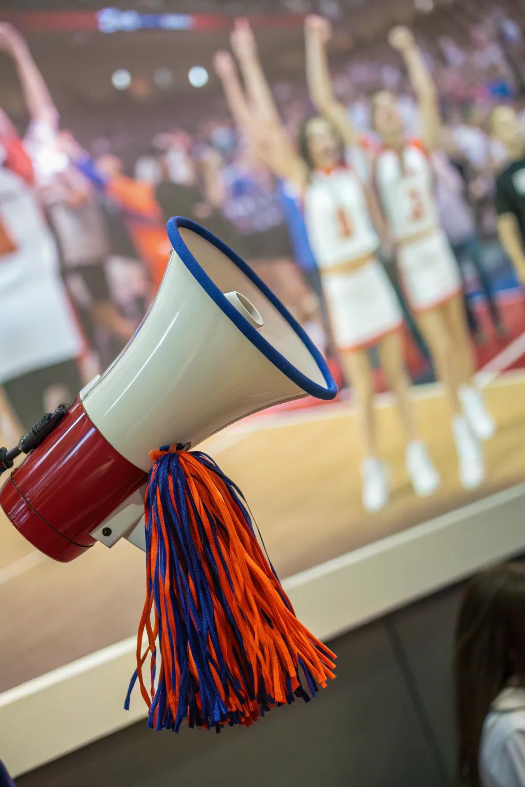 Tassels add playful movement and color to your megaphone.