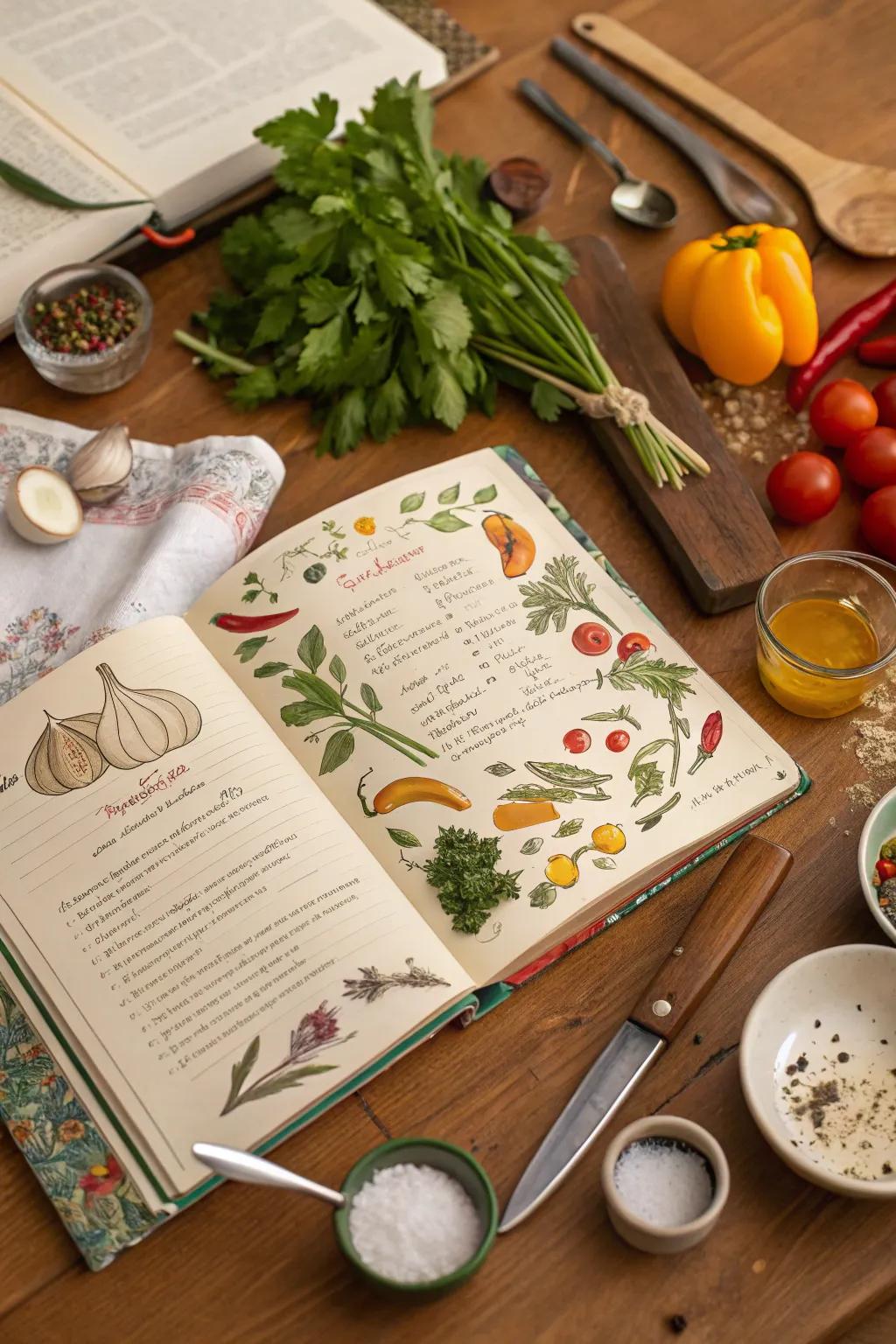 A cookbook that inspires culinary adventures.