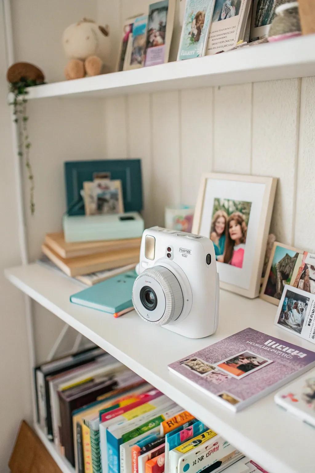 Capture memories instantly with an Instax Mini camera.