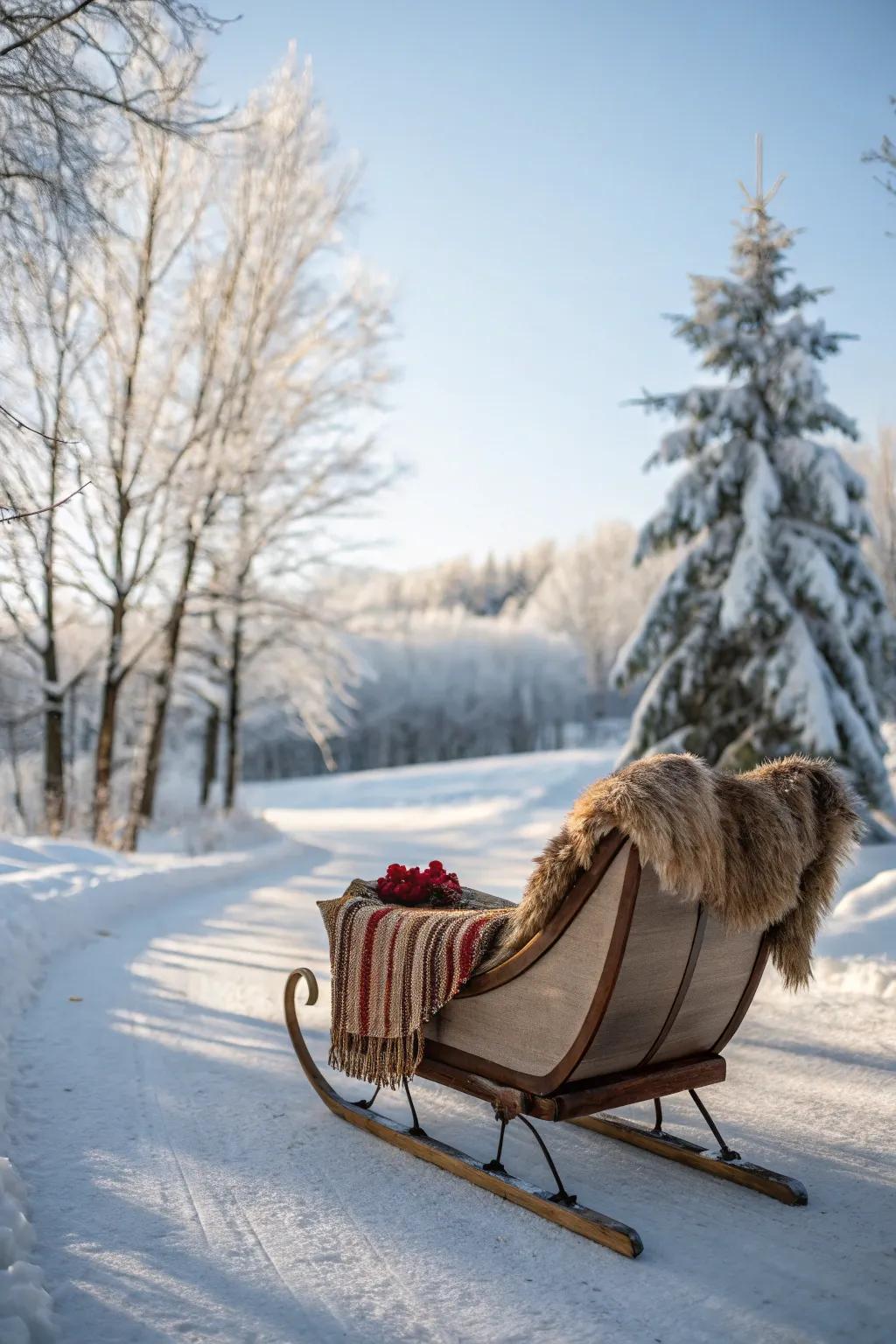 Faux fur brings warmth and luxury.