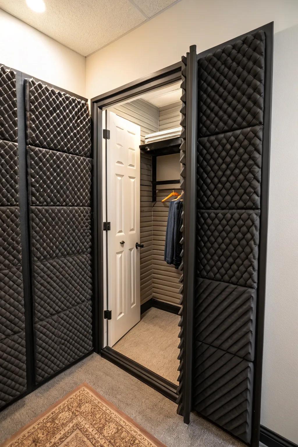 Portable acoustic panels can provide adaptable soundproofing solutions.