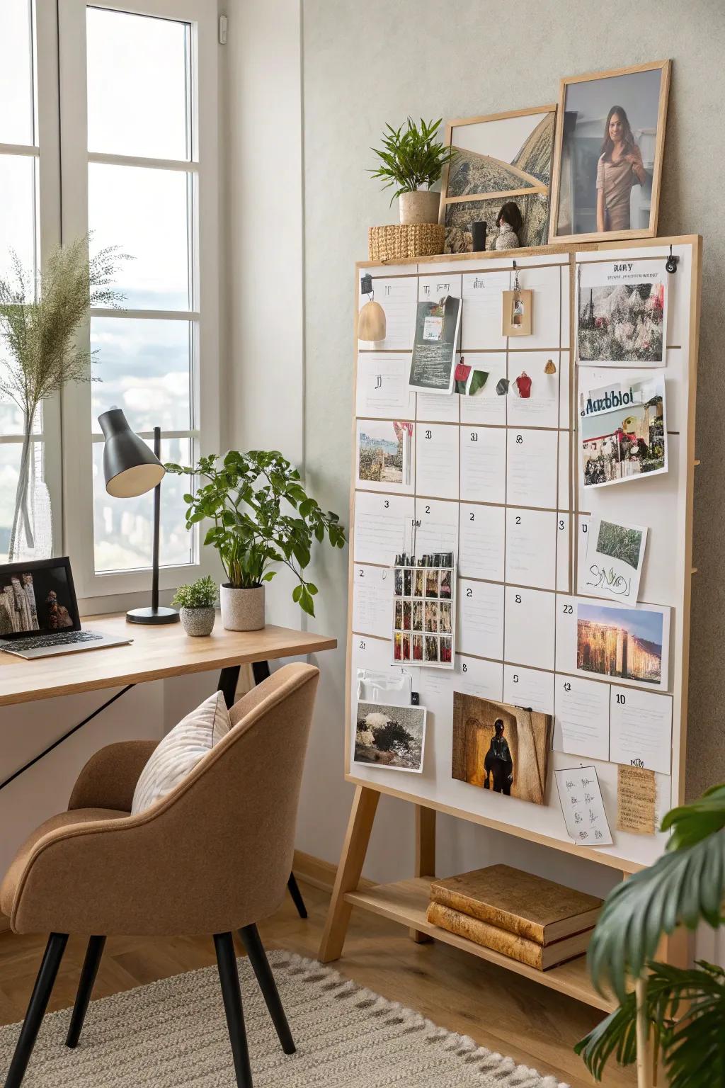 Combine function and aesthetics with a personalized photo calendar.