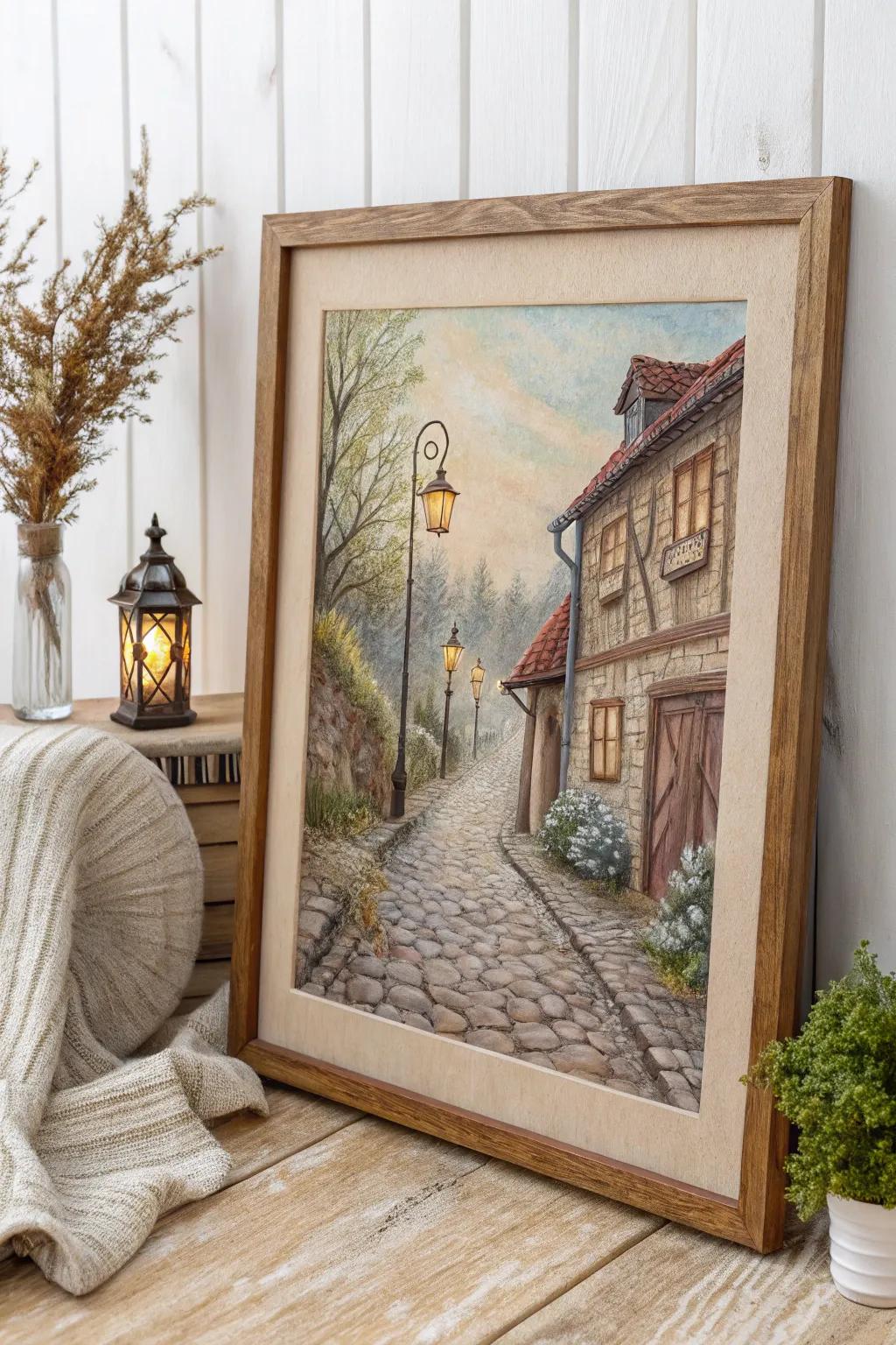 Embrace nostalgia with vintage-inspired pastel art – a timeless touch of elegance for your home.