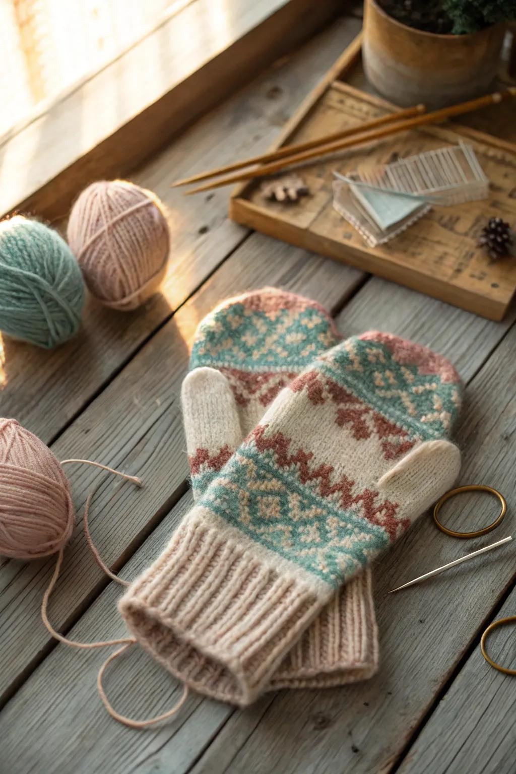 Upcycle your old sweaters into these cozy mittens—where sustainability meets Scandinavian style!
