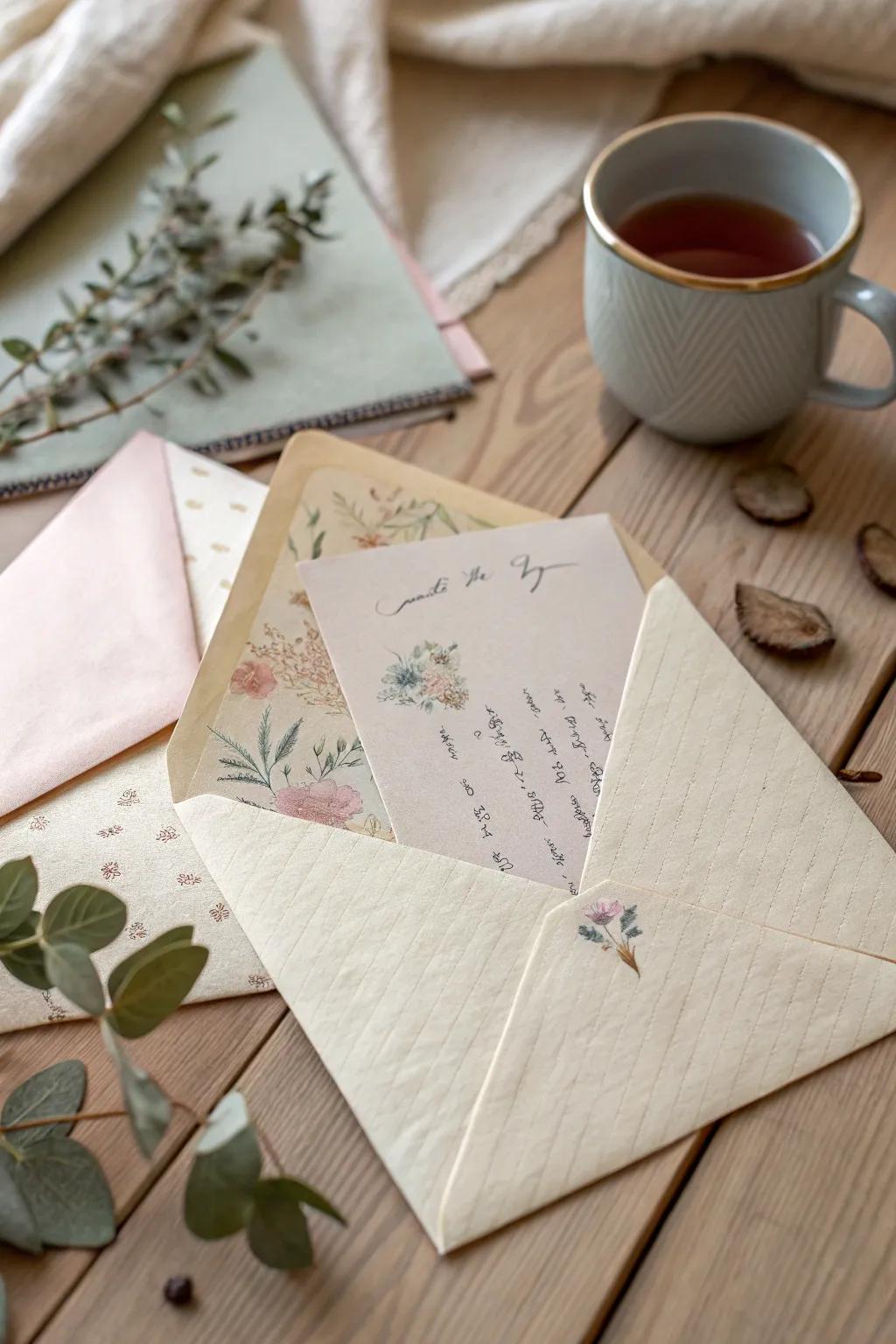 Unveil secrets with style - explore the charm of interactive envelope flaps!