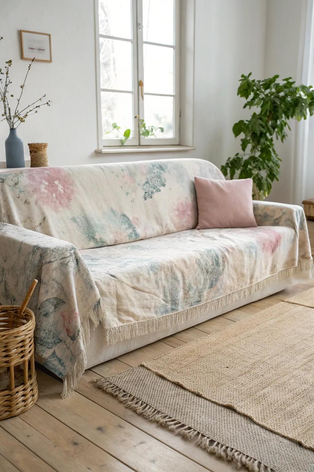 Transform your space with a bespoke canvas cover, where artistry meets simplicity.