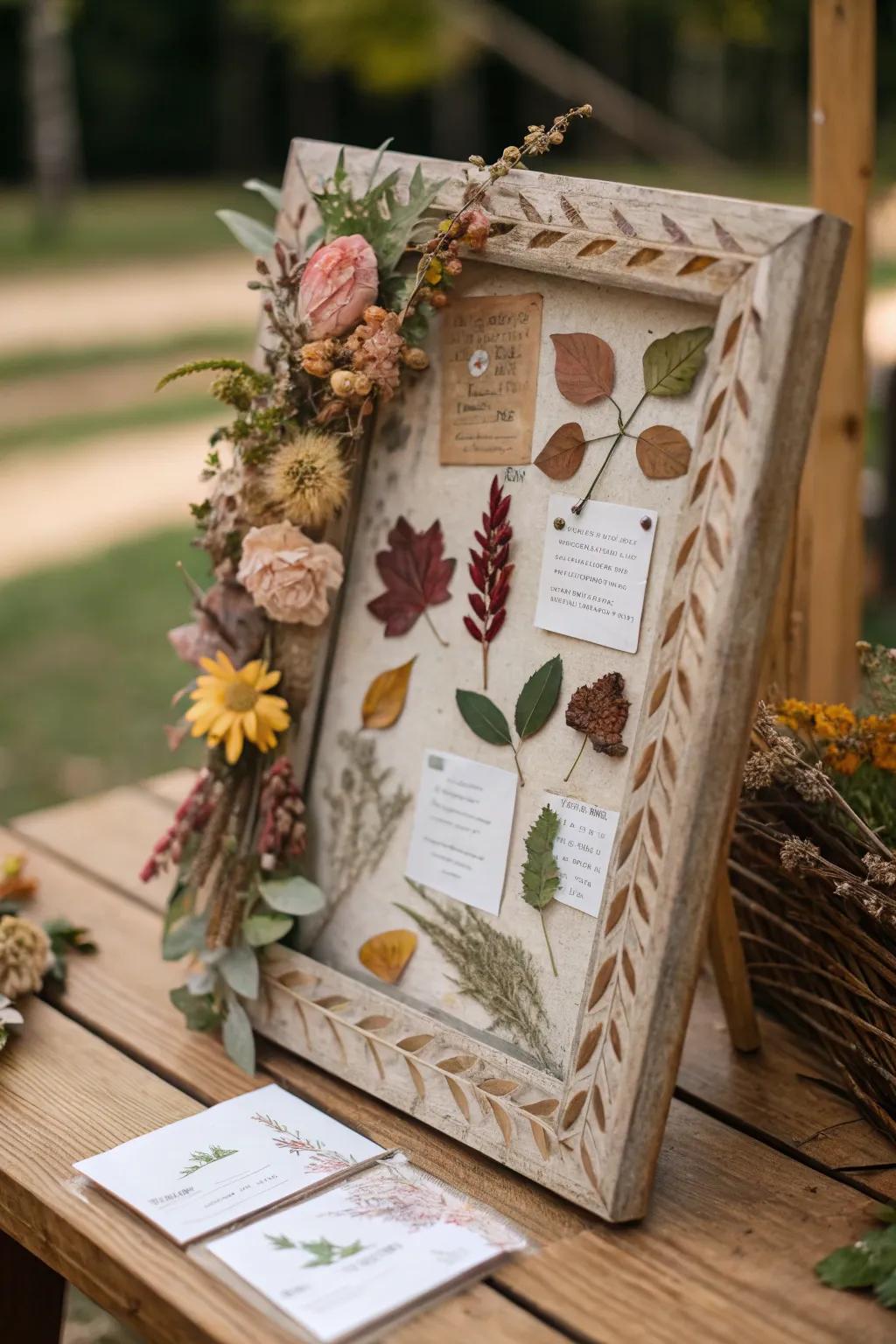 A nature-inspired display reflecting a love for the outdoors.