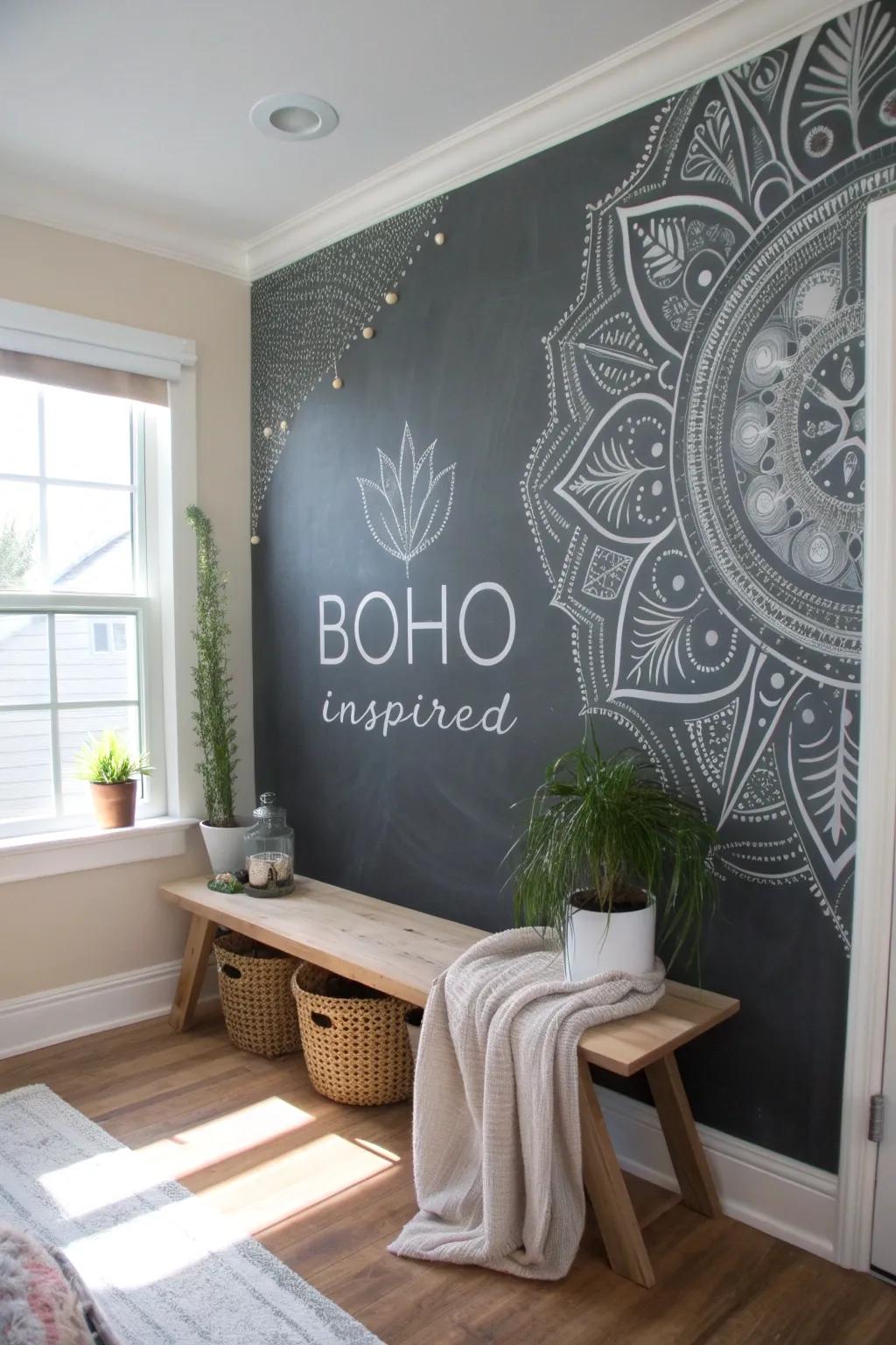 Unleash your creativity with enchanting chalkboard art that transforms your living space into a canvas of inspiration.
