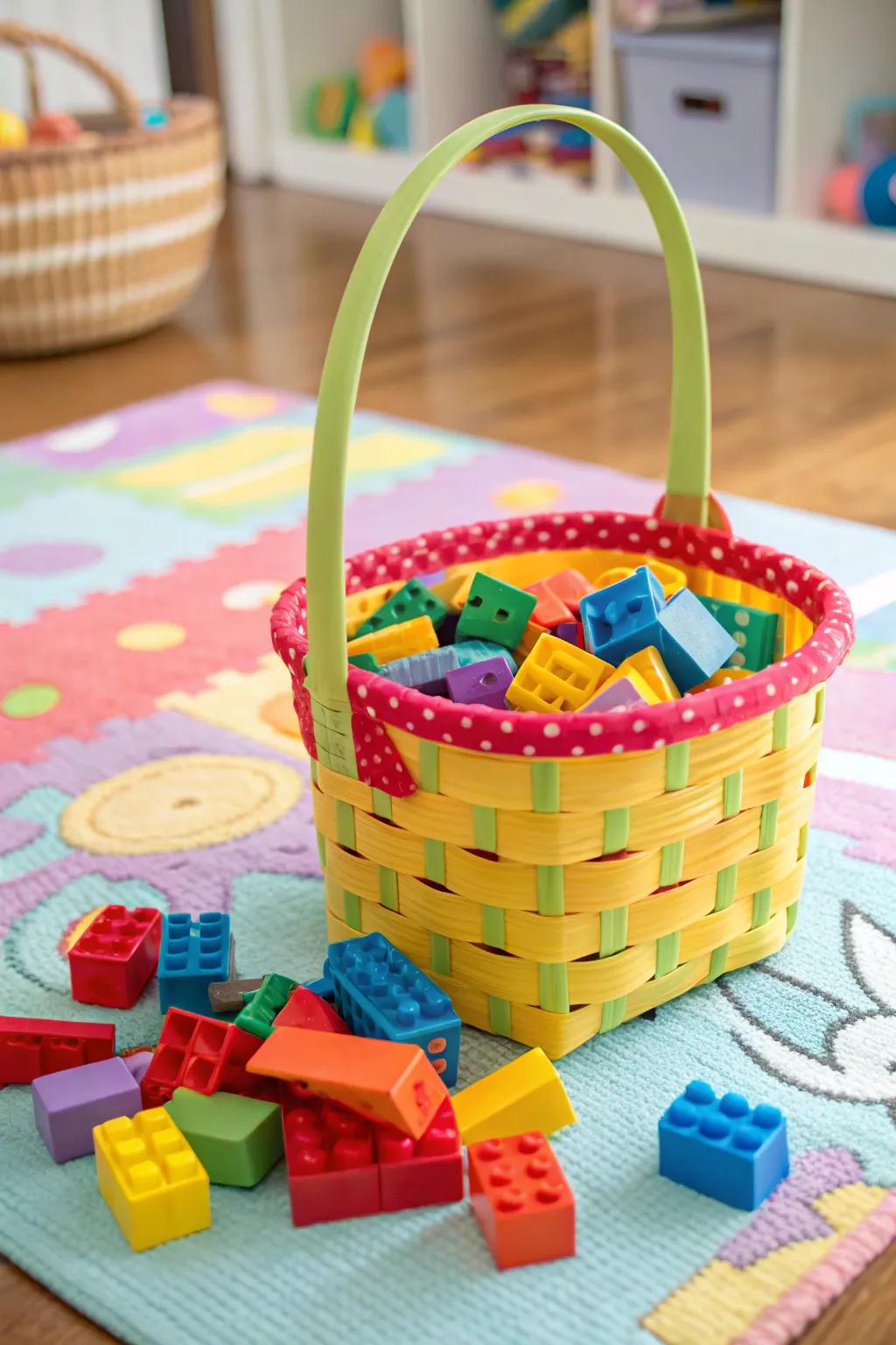 Encourage imagination with a construction-themed Easter basket.