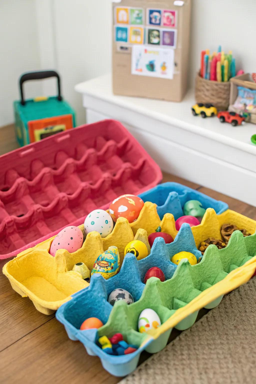 Make cleanup fun with this toy storage idea.