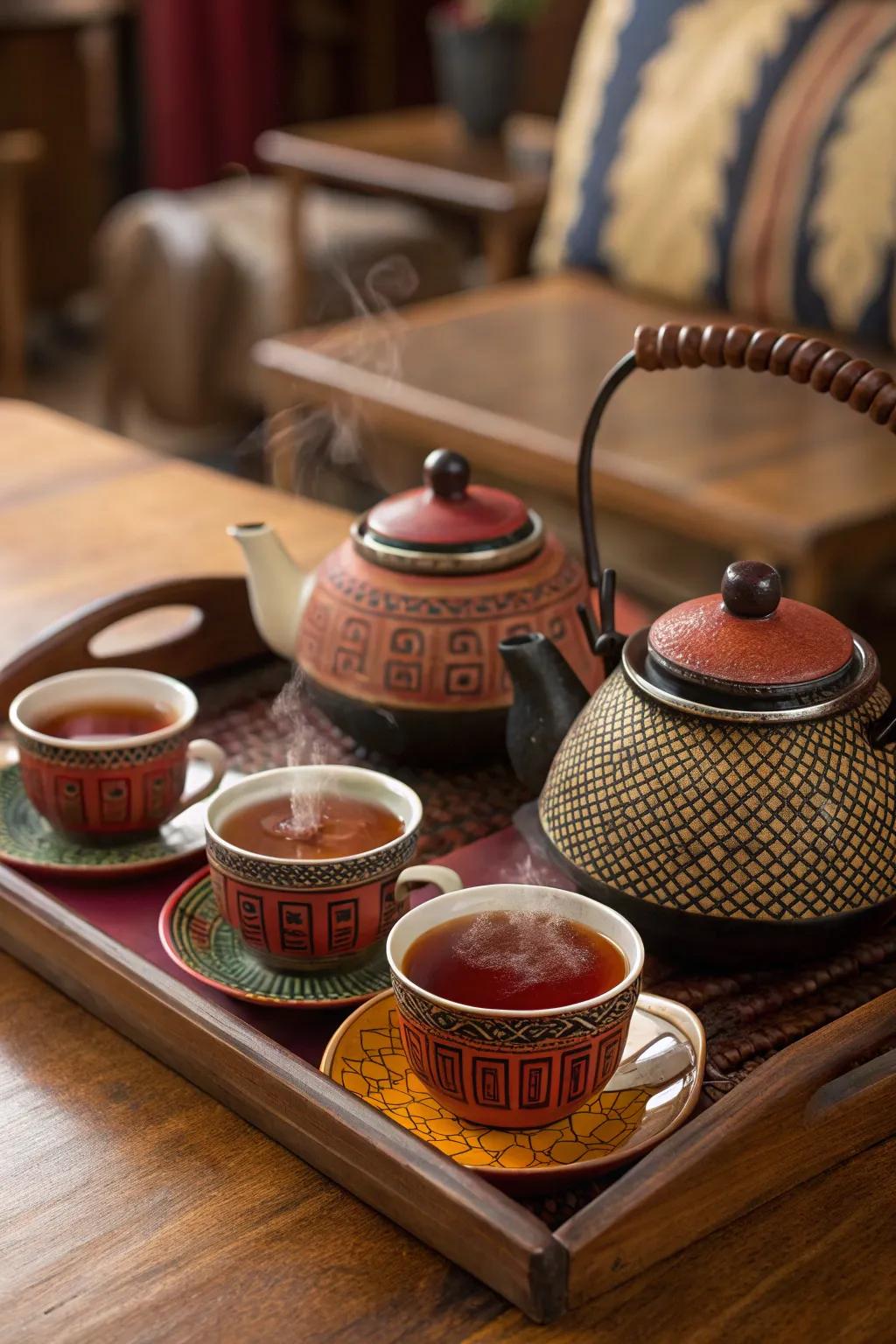 Serving African teas introduces guests to new and delightful flavors.