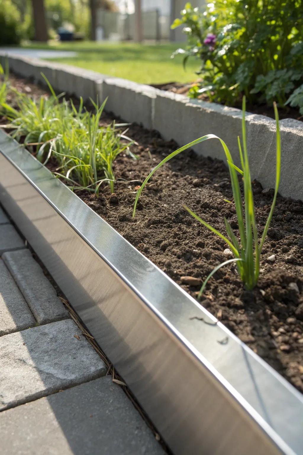Elevate your garden aesthetics with expertly crafted steel edging.
