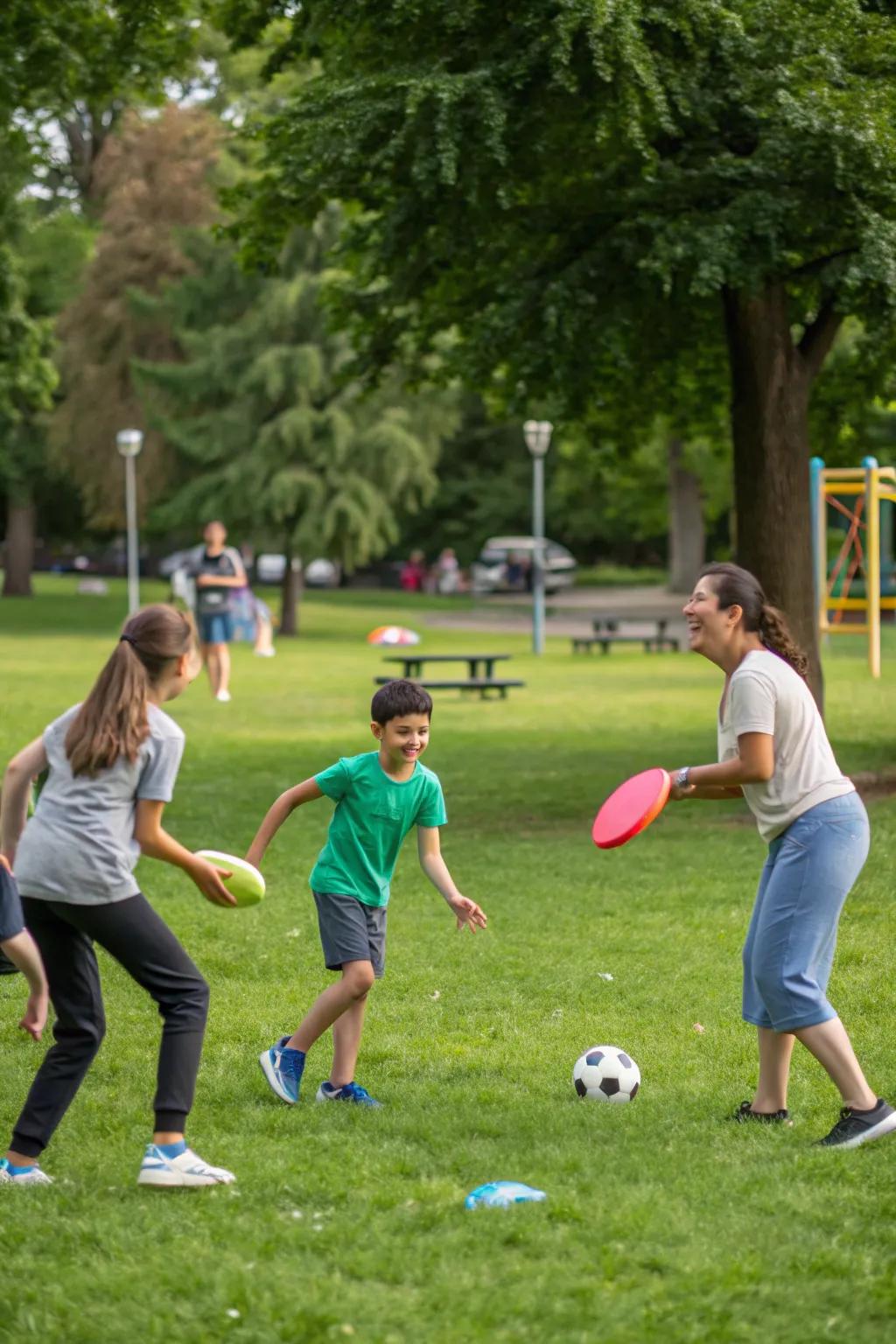 A fun-filled sports day in the park