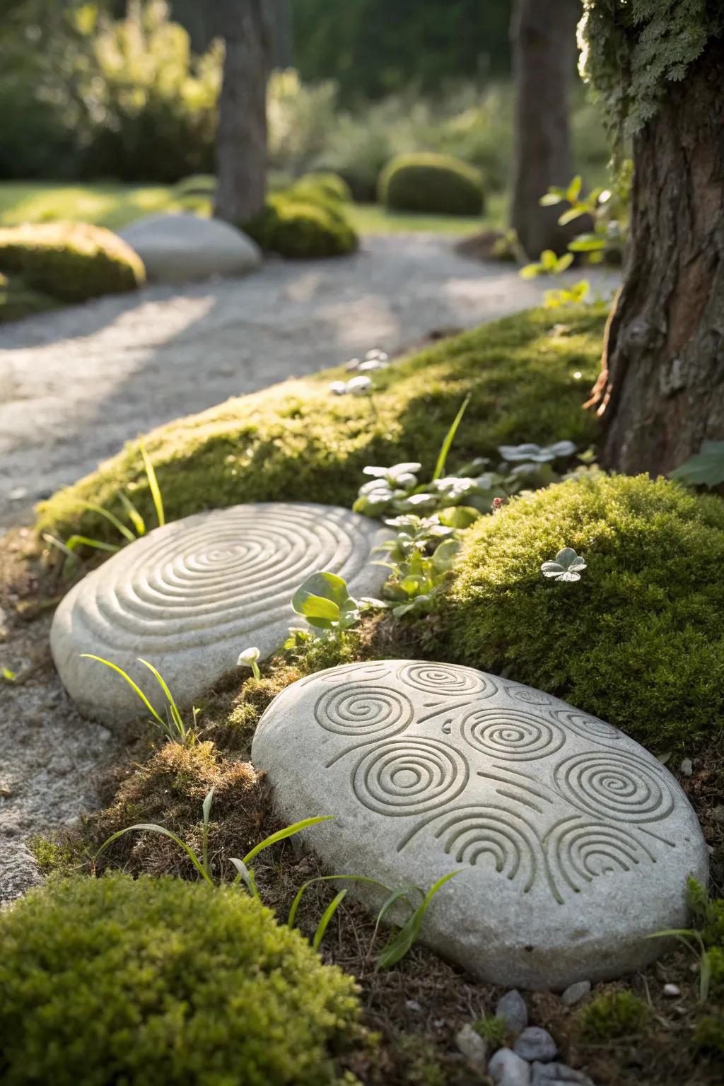 Personalize your garden with handcrafted fingerprint stones, a natural blend of simplicity and beauty.