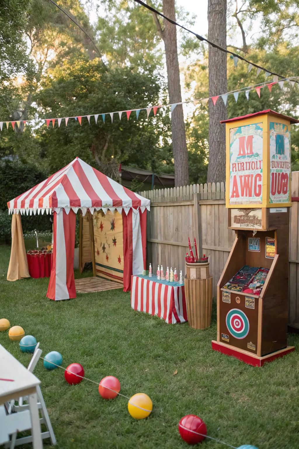 Step back in time with a Vintage Carnival theme.