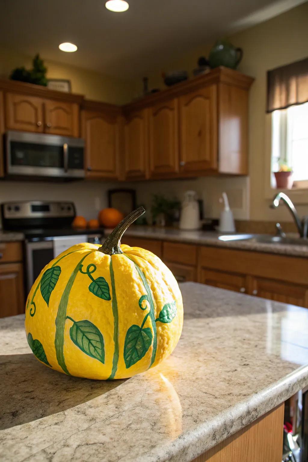 Lemon pumpkins add a refreshing and zesty touch to any space.