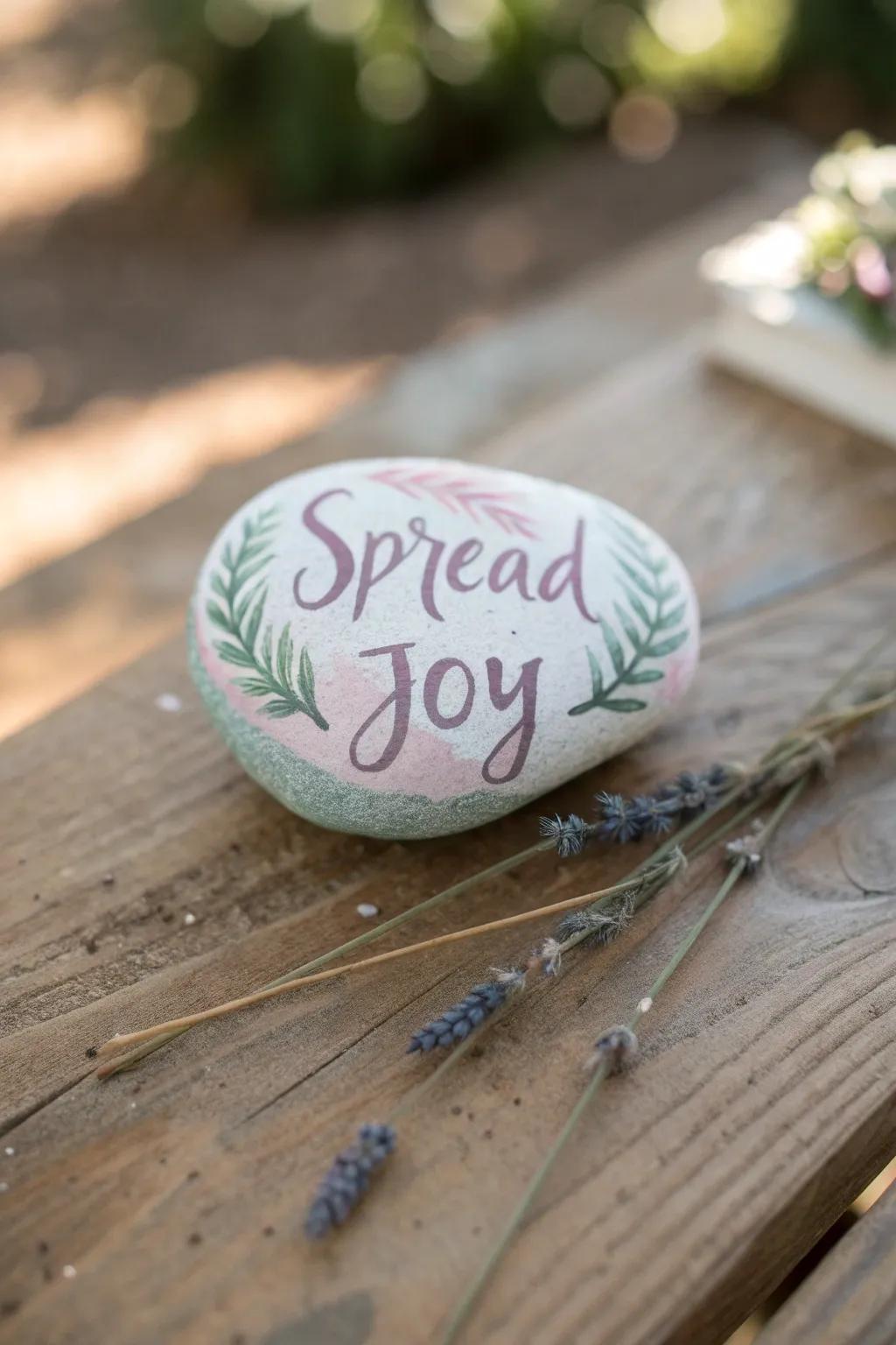 Spread joy in your community with beautifully crafted friendship rocks. #CraftedWithLove