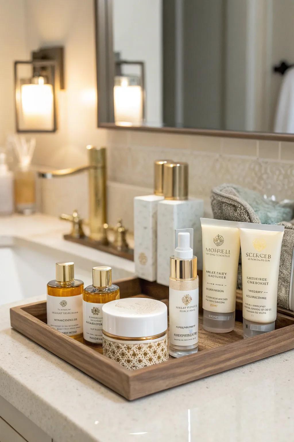 A luxury skincare set offers a pampering and rejuvenating experience.