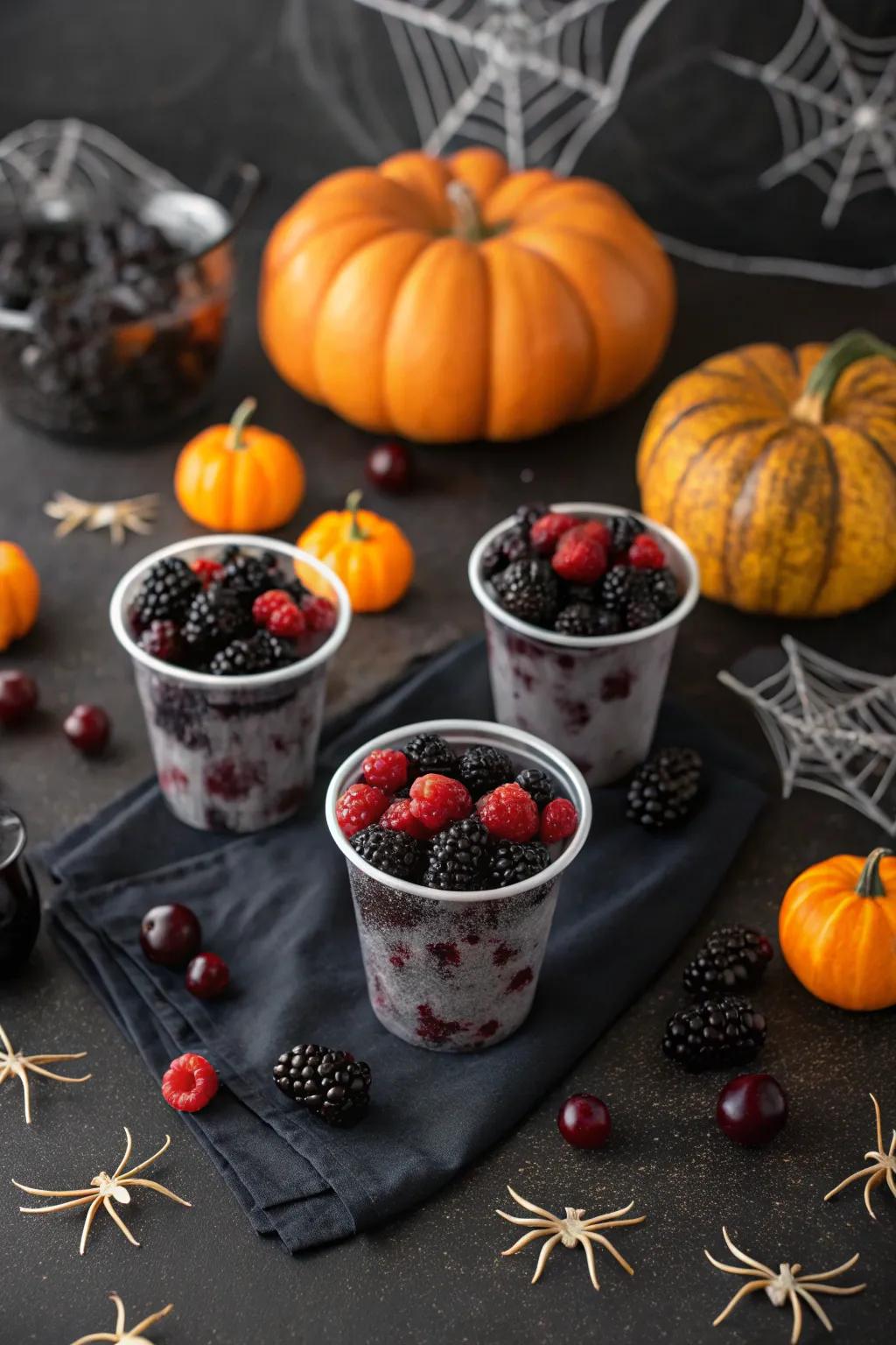 Bewitched berry cups casting a spell of deliciousness.