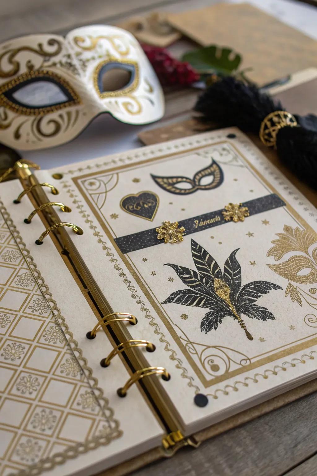 Add mystery with masquerade-inspired designs.