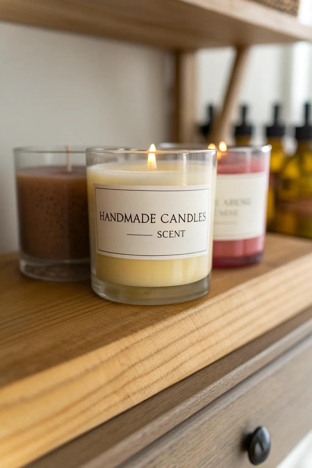 Brighten their home with a set of handmade candles.