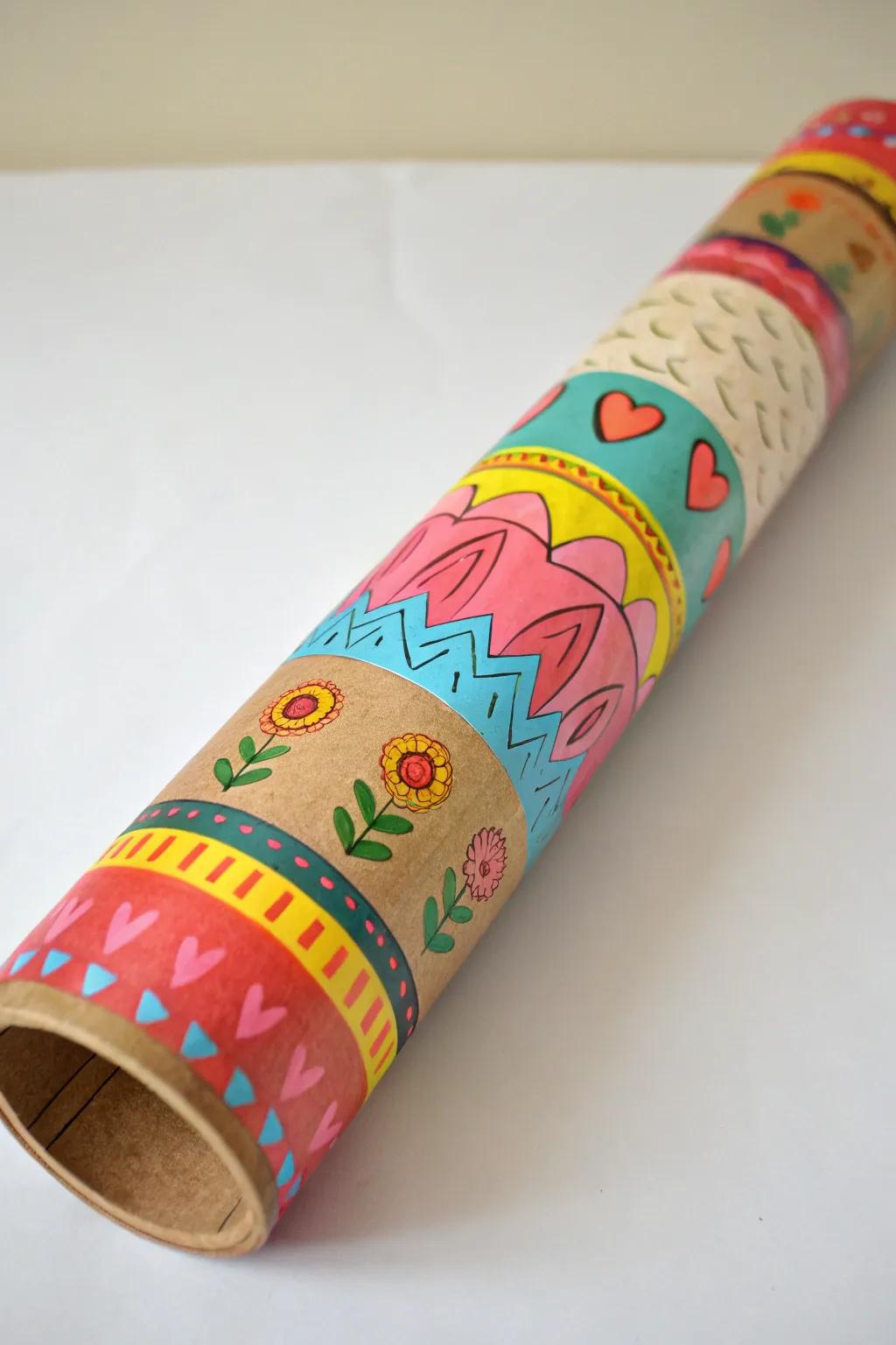 Create calming sounds with your homemade rain stick.