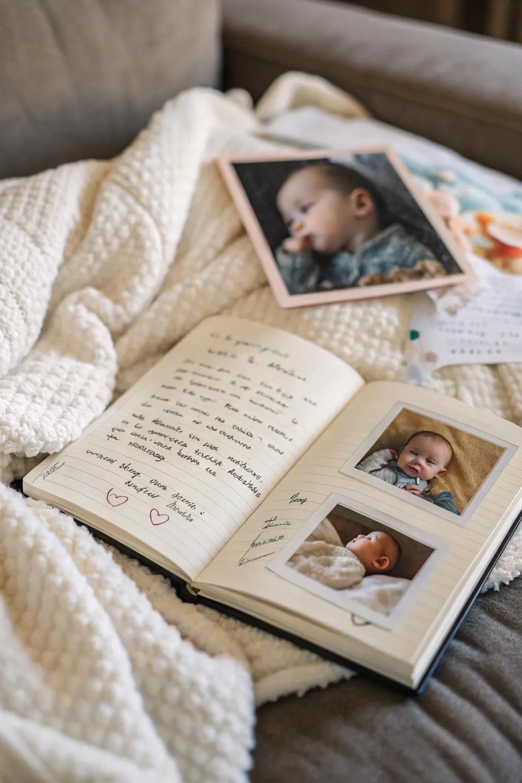 A baby journal to document and treasure every milestone.