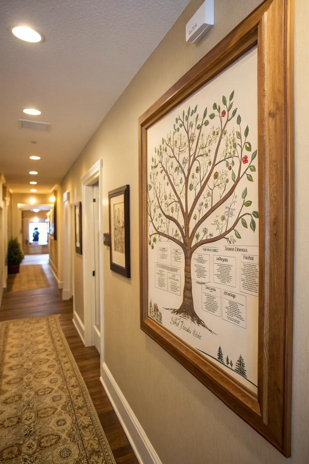 Celebrate lineage with personalized family tree art.