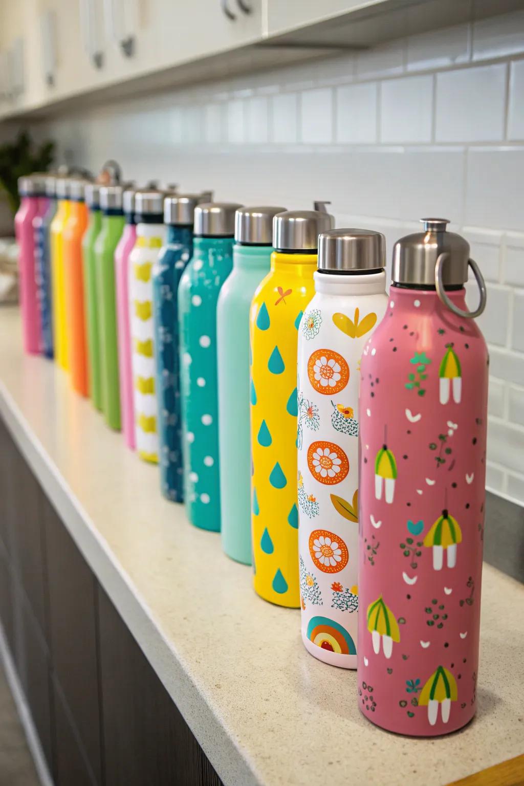 Reusable water bottles that are eco-friendly and fun for kids.