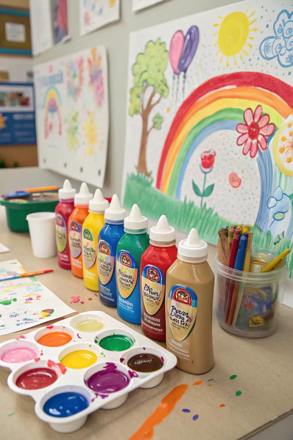 Inspire creativity with this child-safe paint set.