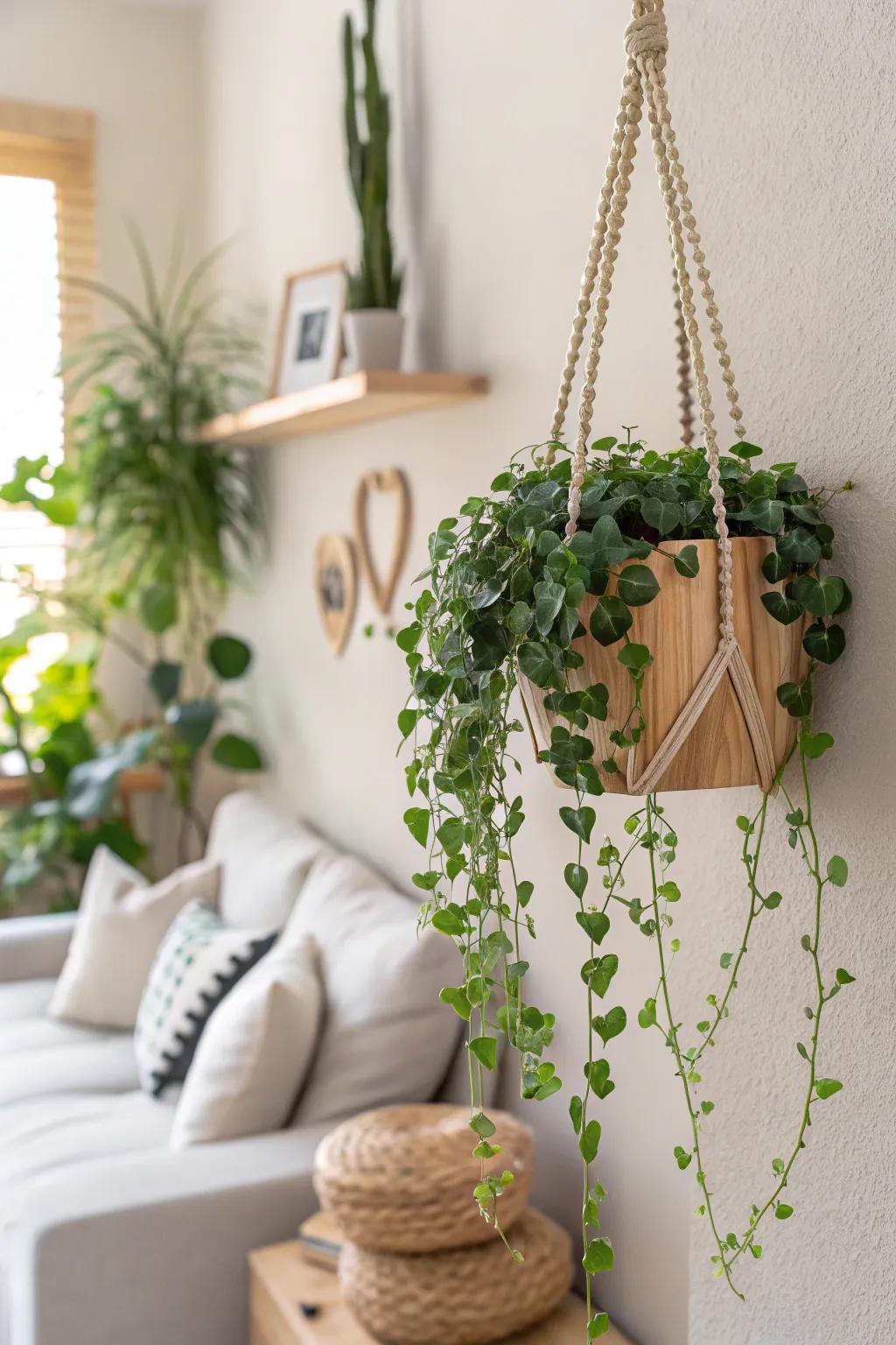 Bring nature indoors with a stunning wall-mounted planter—where simplicity meets natural beauty.