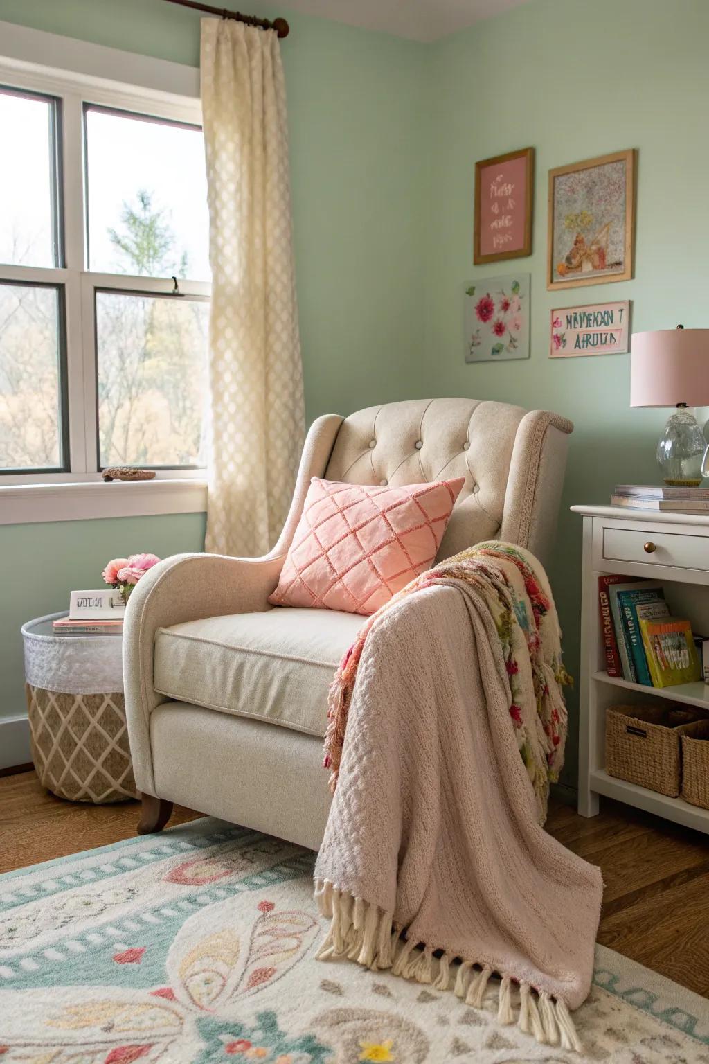 Comfortable seating enhances relaxation and functionality in your bedroom.