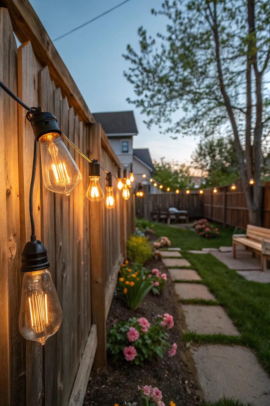 Edison bulbs evoke a warm, retro glow