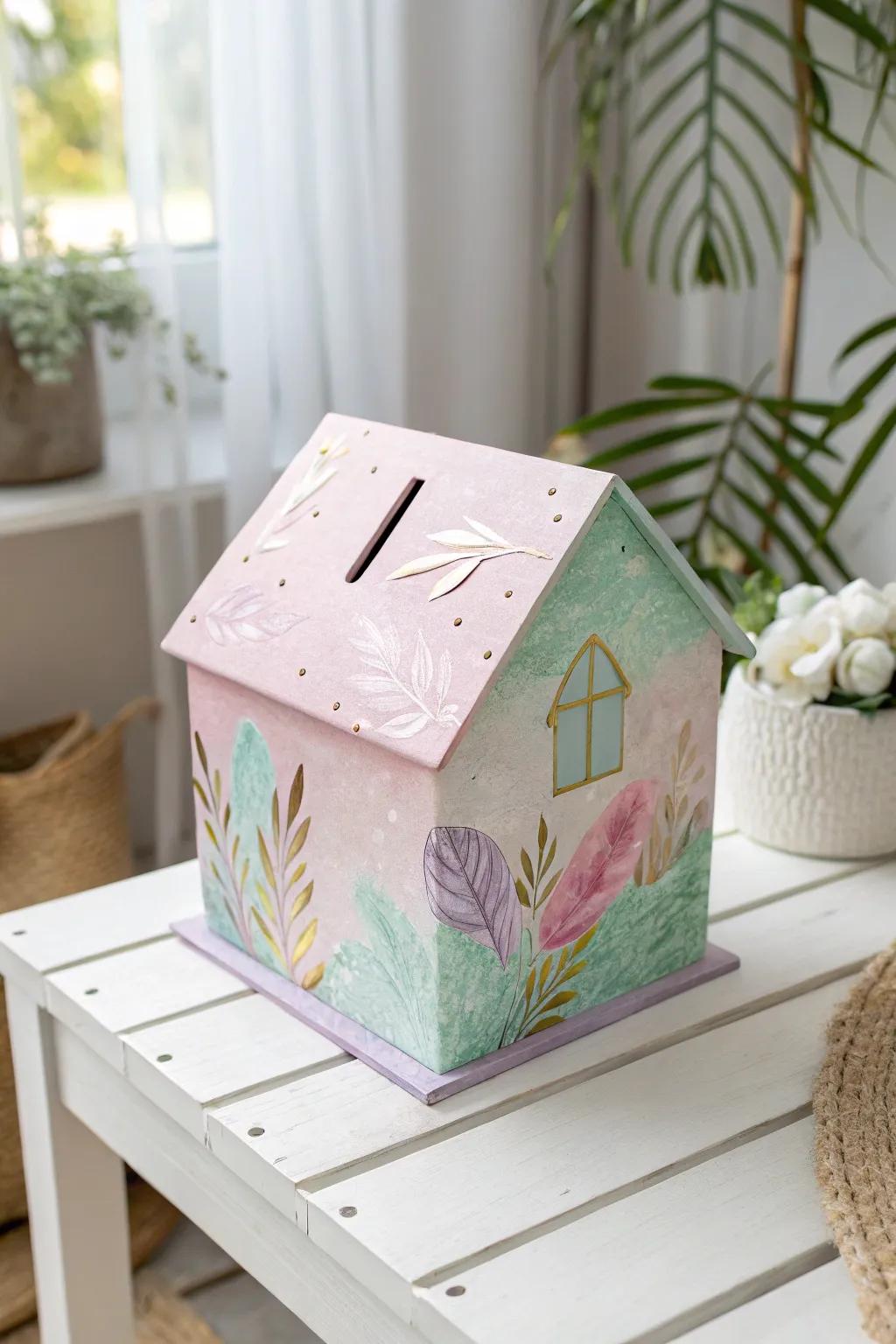 Add a splash of creativity to your birthday celebrations with this charming paper mache money box!