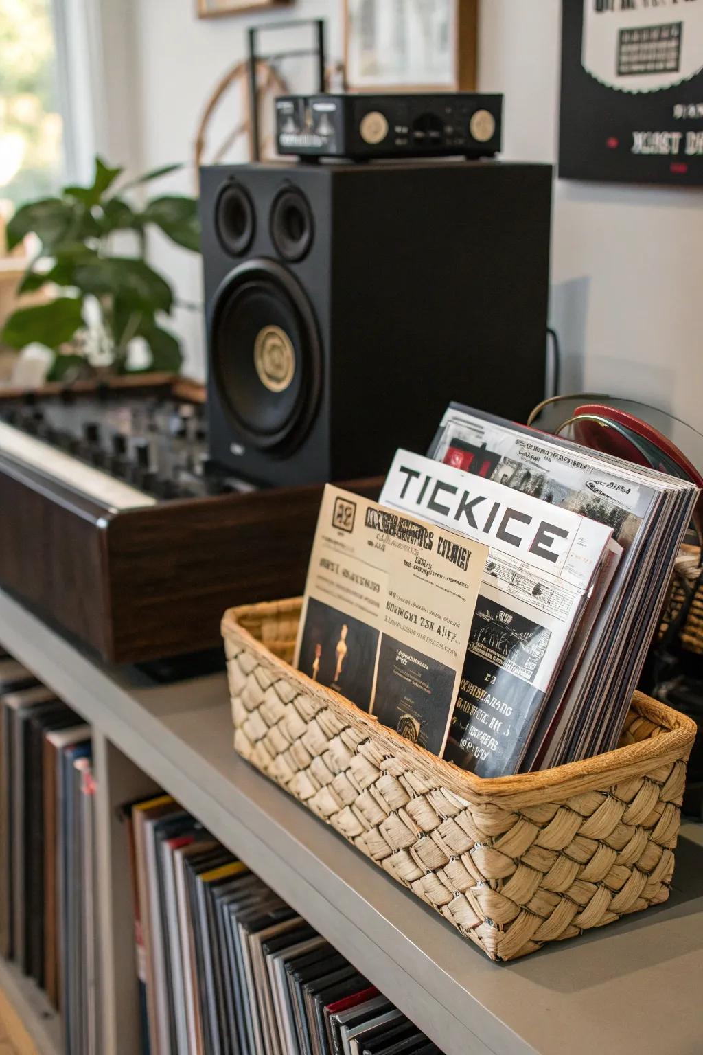 Delight mom's musical side with a basket full of tunes.