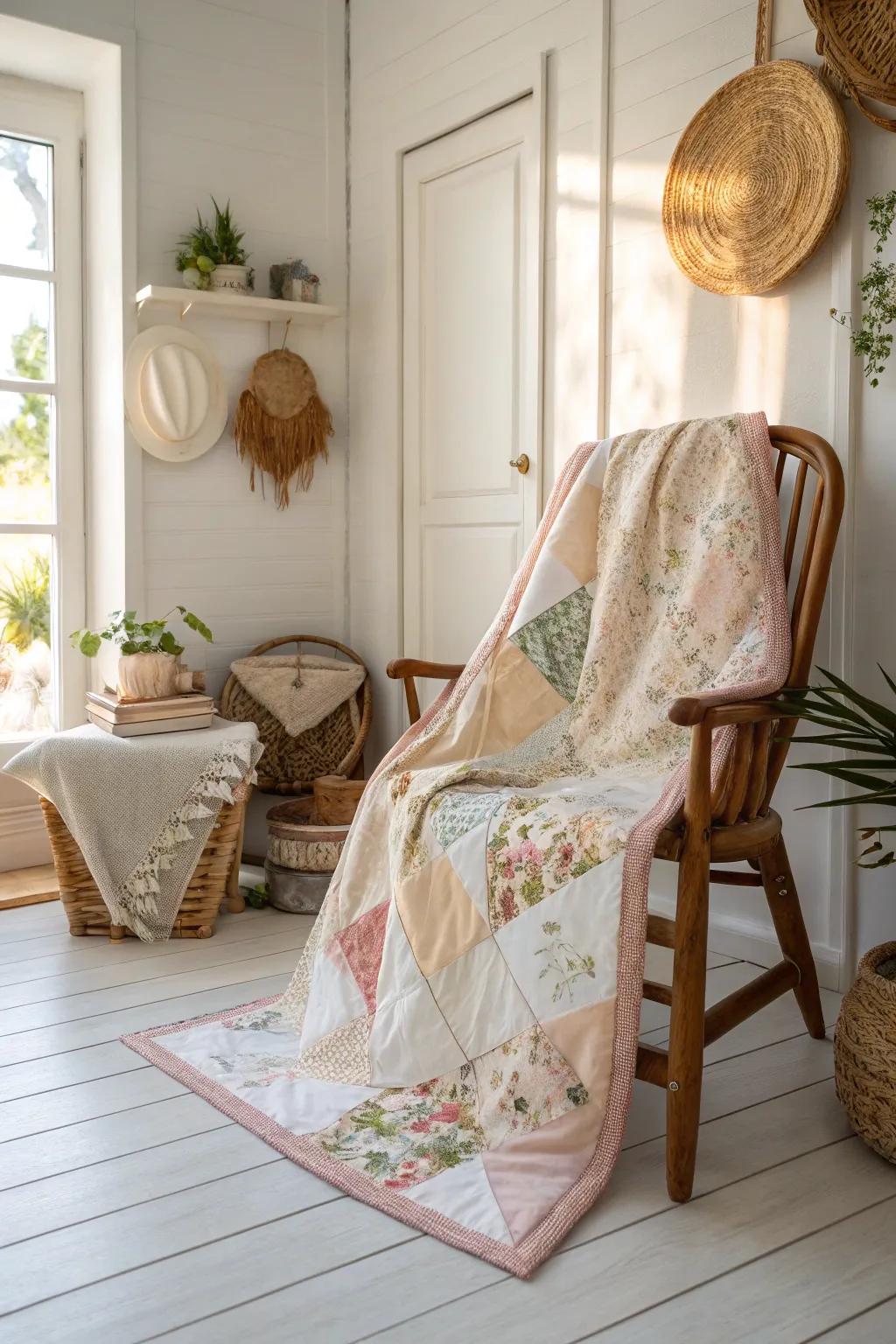 Wrap yourself in cherished memories with a lovingly crafted memory quilt.