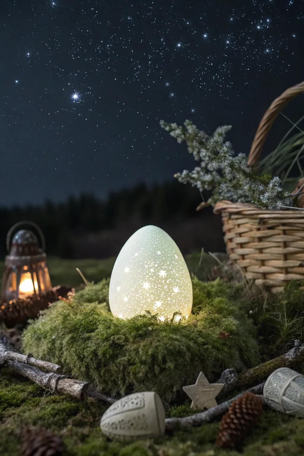 Discover the magic of nighttime with enchanting glow-in-the-dark Easter eggs!