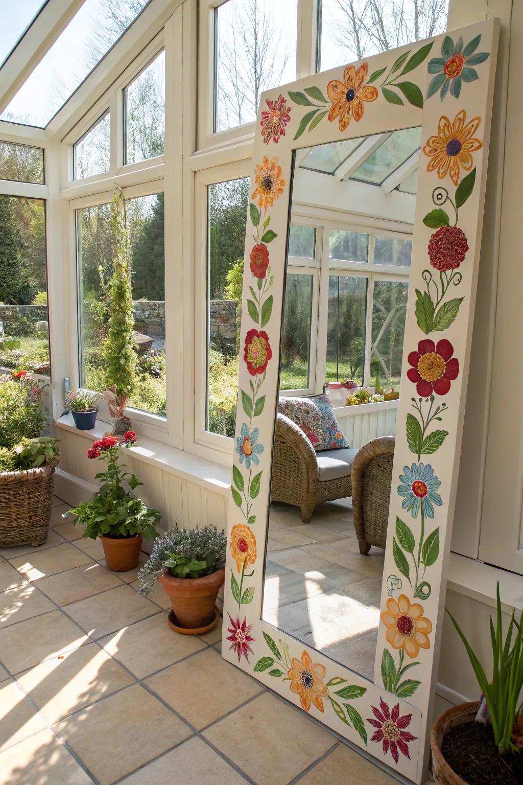 Floral patterns add a touch of nature indoors.