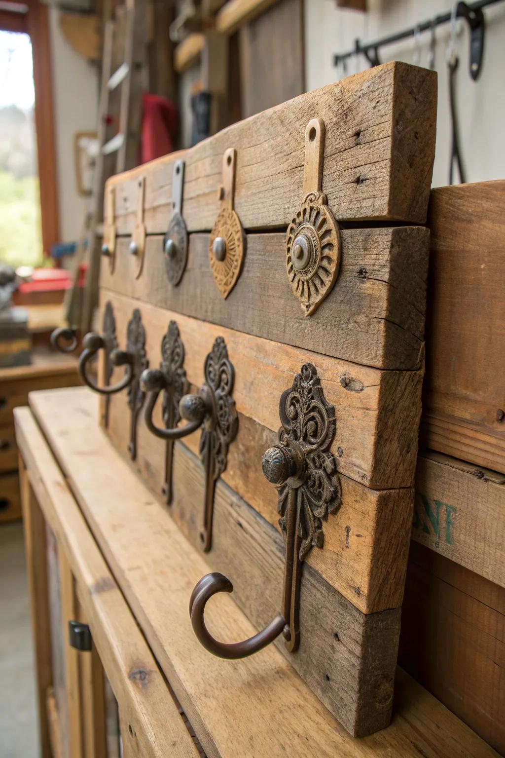 Transform tradition with vintage handle hooks – where craftsmanship meets creativity.