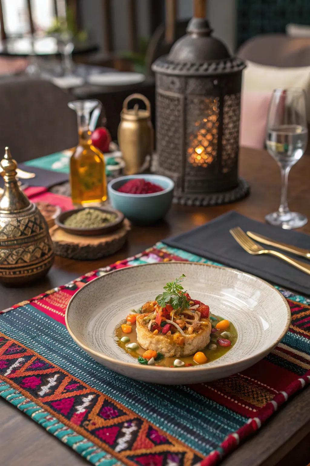 Cultural elements add a rich and authentic touch to your dish.