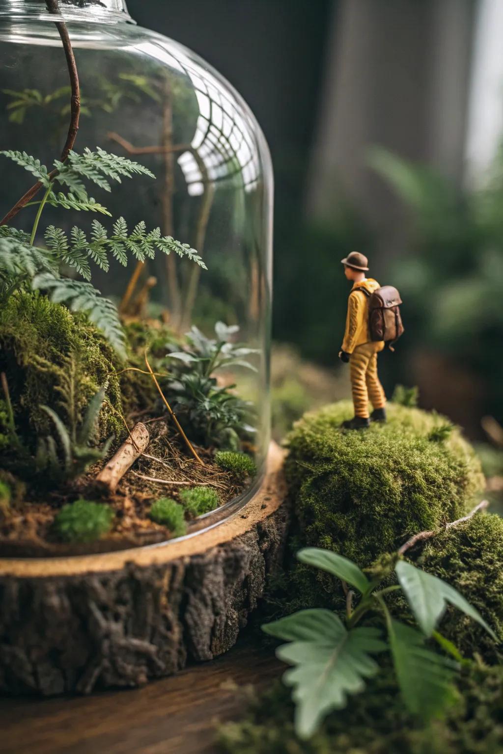 Discover the beauty of miniature adventures in your own handcrafted rainforest oasis.