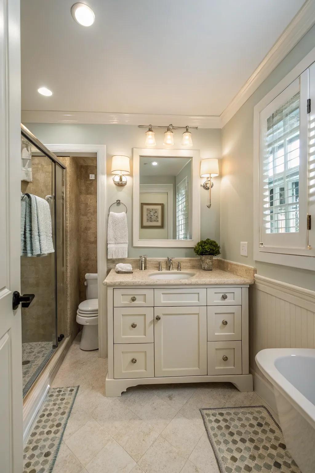 Make small spaces feel larger with strategic recessed lighting.