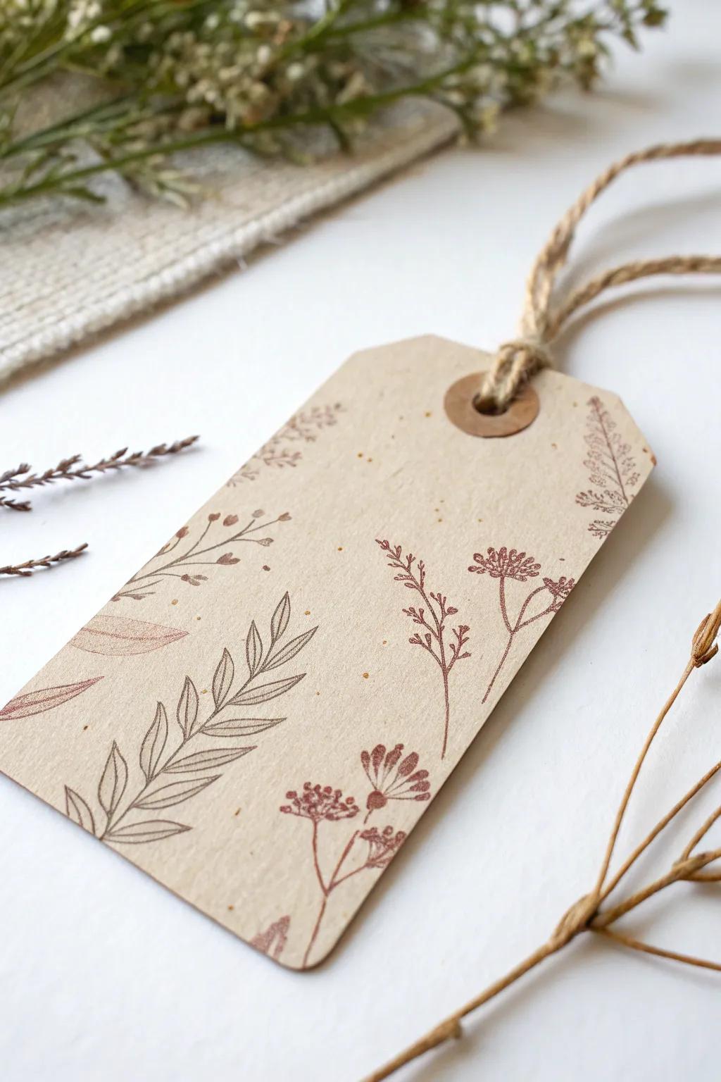 Elevate your gifts with personalized, eco-friendly tags made from recycled paper.