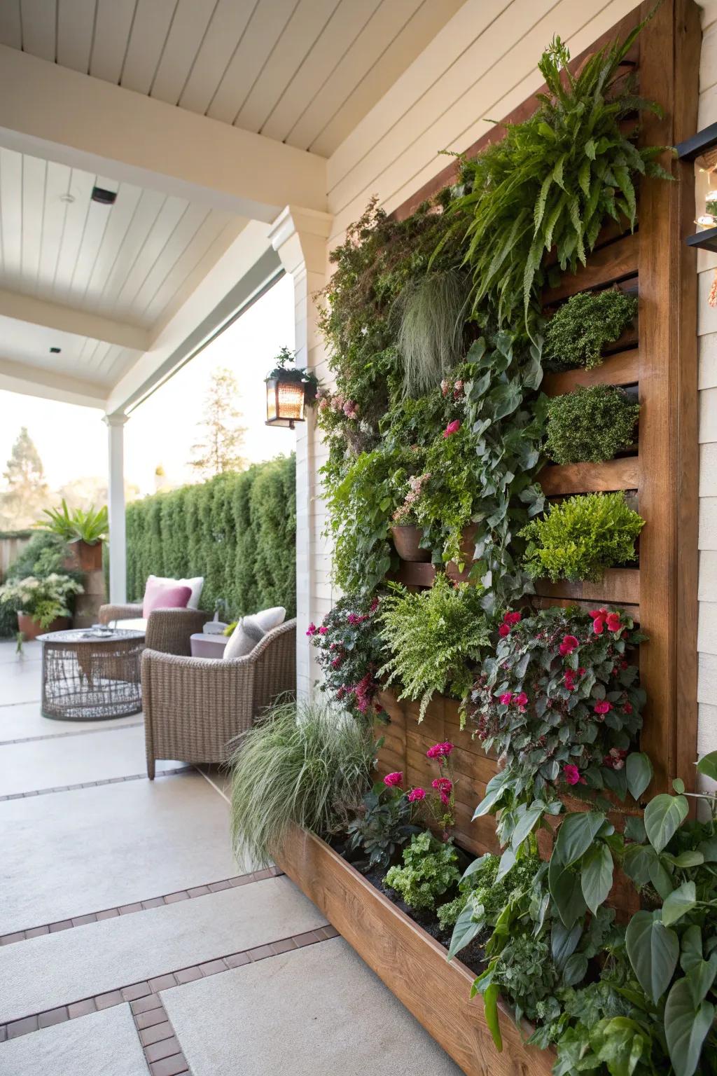 Plant walls bring life and vibrancy to vertical spaces.